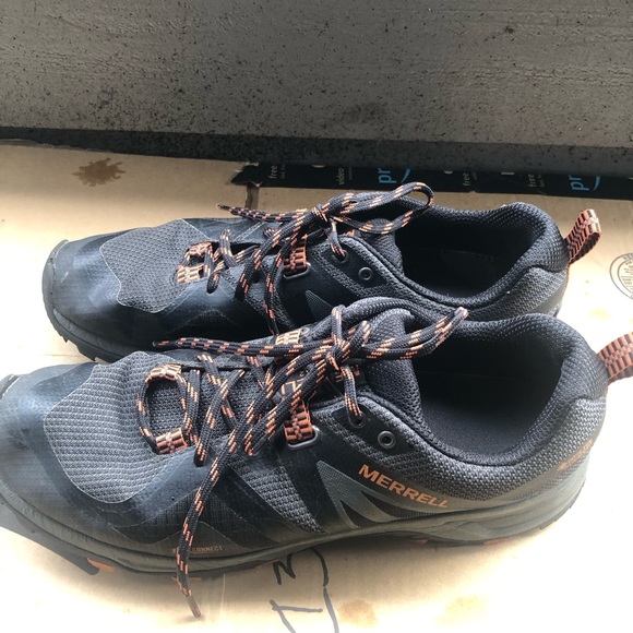 Merrell J034231  Train Flex2 Men’s Black Gray Orange Sneakers Size 11 - Picture 2 of 13